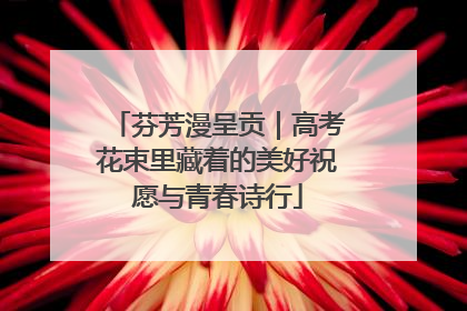 芬芳漫呈贡｜高考花束里藏着的美好祝愿与青春诗行