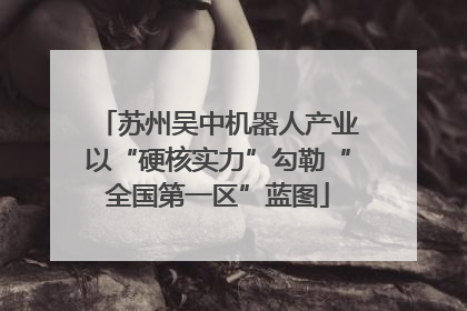 苏州吴中机器人产业以“硬核实力”勾勒“全国第一区”蓝图