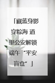 藏蓝身影穿粽海 道里公安解锁端午“平安盲盒”