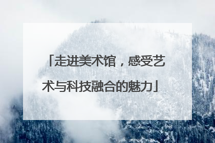 走进美术馆，感受艺术与科技融合的魅力