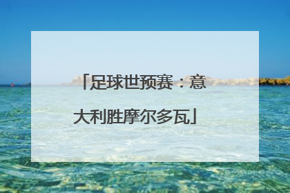 足球世预赛：意大利胜摩尔多瓦