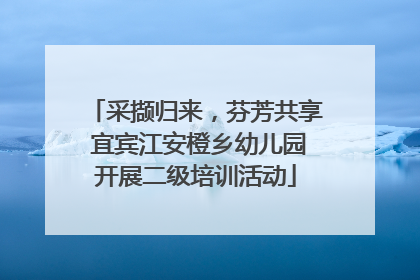 采撷归来，芬芳共享 宜宾江安橙乡幼儿园开展二级培训活动