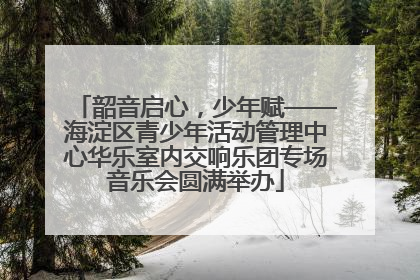 韶音启心，少年赋——海淀区青少年活动管理中心华乐室内交响乐团专场音乐会圆满举办