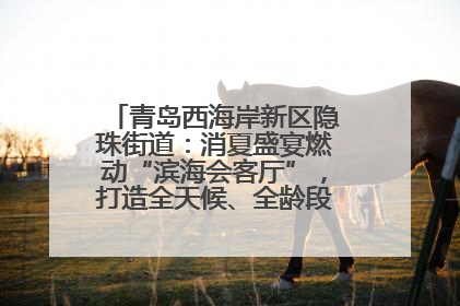 青岛西海岸新区隐珠街道：消夏盛宴燃动“滨海会客厅”，打造全天候、全龄段消费生态圈