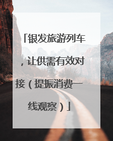 银发旅游列车，让供需有效对接（提振消费一线观察）