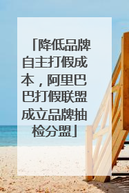 降低品牌自主打假成本，阿里巴巴打假联盟成立品牌抽检分盟