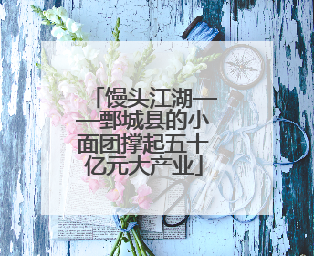 馒头江湖——鄄城县的小面团撑起五十亿元大产业