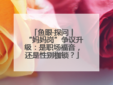鱼眼·探问丨 “妈妈岗”争议升级：是职场福音，还是性别枷锁？