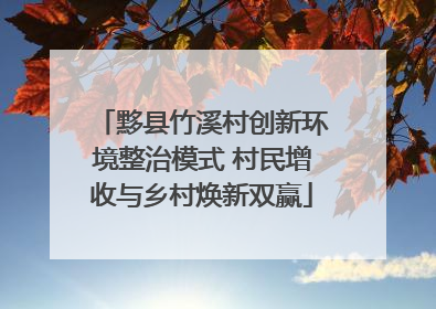 黟县竹溪村创新环境整治模式 村民增收与乡村焕新双赢