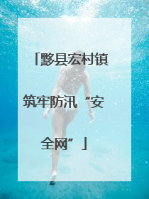 黟县宏村镇筑牢防汛“安全网”