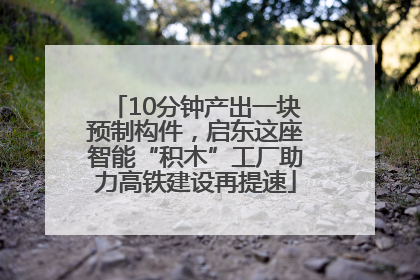 10分钟产出一块预制构件，启东这座智能“积木”工厂助力高铁建设再提速