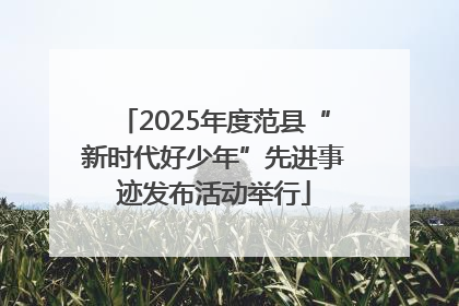 2025年度范县“新时代好少年”先进事迹发布活动举行