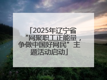 2025年辽宁省“网聚职工正能量，争做中国好网民”主题活动启动